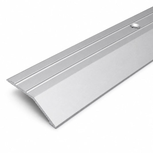 40mm Anodised Aluminium Door Threshold Ramp Profile in silver color