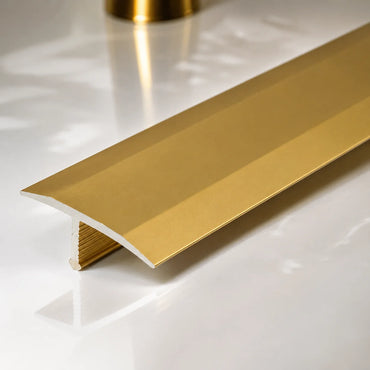 13mm Anodised Aluminium T Bar Tile Transition Profile gold