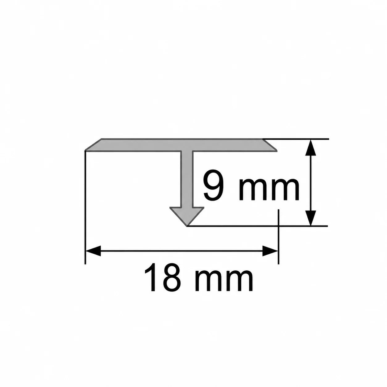 Tile Transition Profile diagram