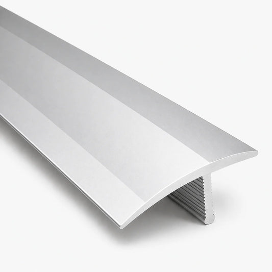 26mm Anodised Aluminium T-Joint Tile Transition Profile silver finish