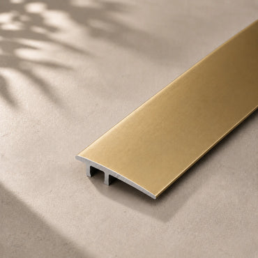 36mm Flat Anodised Aluminium Door Threshold Strip for LVT in Gold color