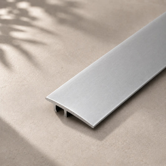 36mm Flat Anodised Aluminium Door Threshold Strip for LVT in silver color