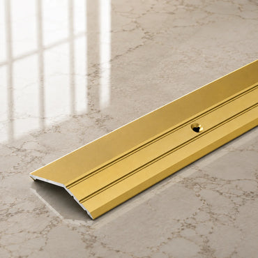 Aluminium Door Threshold Ramp Strip 45 MM x 1 M & 2 M Length Anodised LPS16 In Gold Color