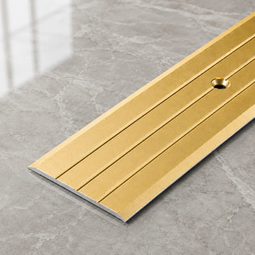 Aluminium Door Threshold Strip 40 MM x 1 M & 2 M Length Anodised Flat Transition In Gold Color