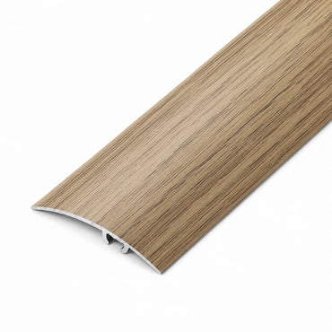 47mm Wood Effect Aluminium Threshold Strip | 930mm In Oak Color