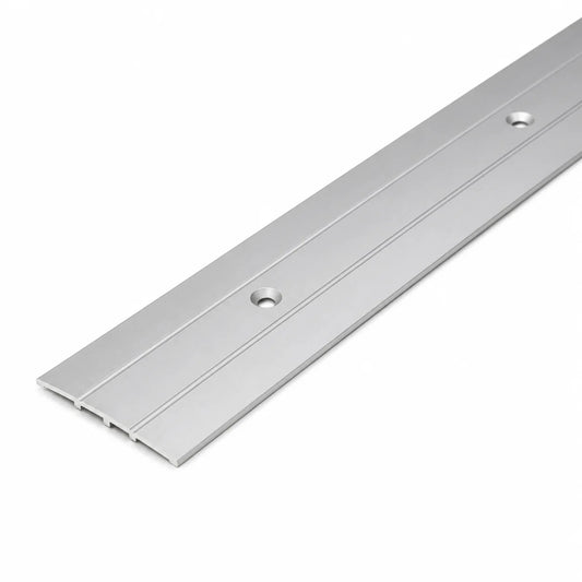 Aluminium Door Threshold Strip 1m Screw Fix in Silver color