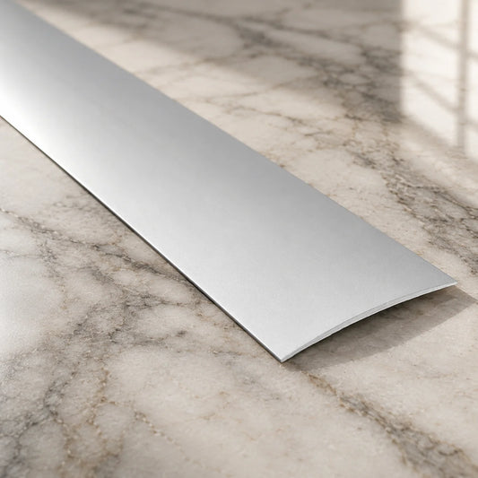 Self Adhesive Aluminium Door Threshold Strip 80 MM 60 MM x 1000 MM Length Anodised LPO80K LPO60K In Silver Color