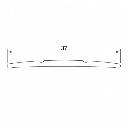 Aluminium Door Threshold Strip 1m Screw Fix Diagram