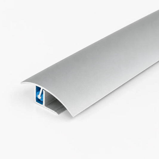 50mm Aluminium Door Threshold Strip 900mm Push-In Fit In Silver Color