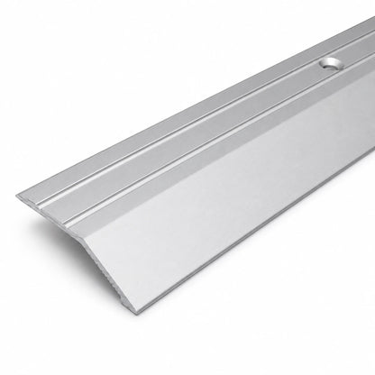 40mm Anodised Aluminium Door Threshold Ramp Profile in silver color