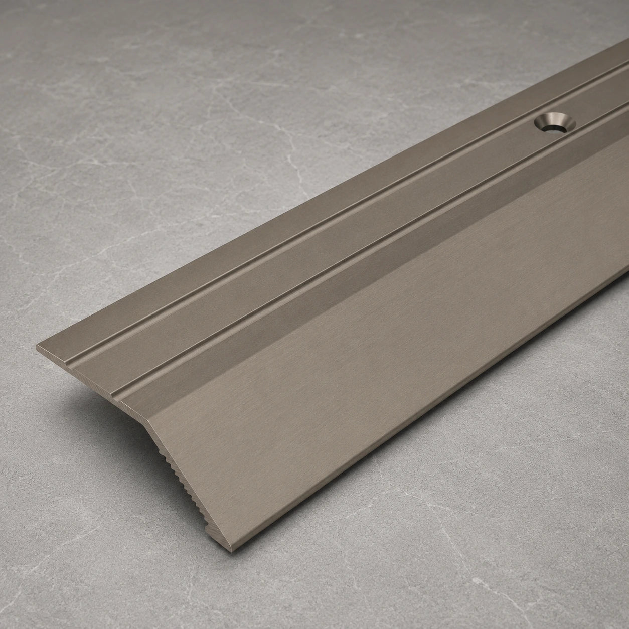 40mm Anodised Aluminium Door Threshold Ramp Profile in Champagne color