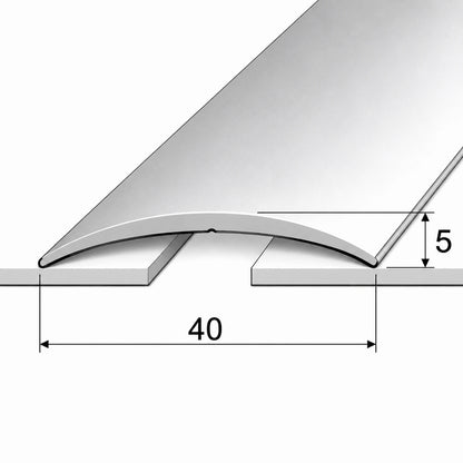 Aluminium Door Threshold Strip 40mm Self Adhesive technical diagram