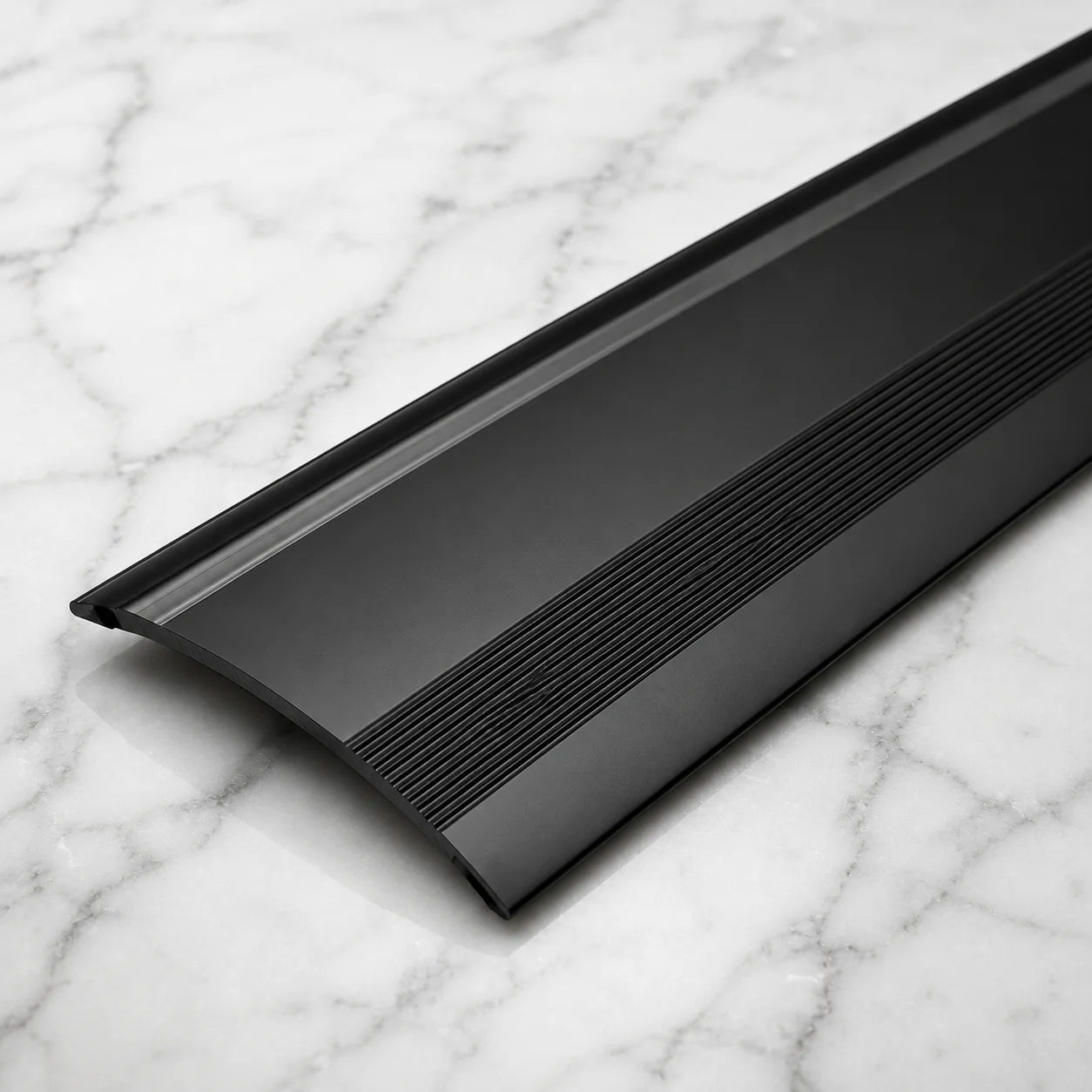 61mm Door Threshold Ramp Profile Self-Adhesive in Black color
