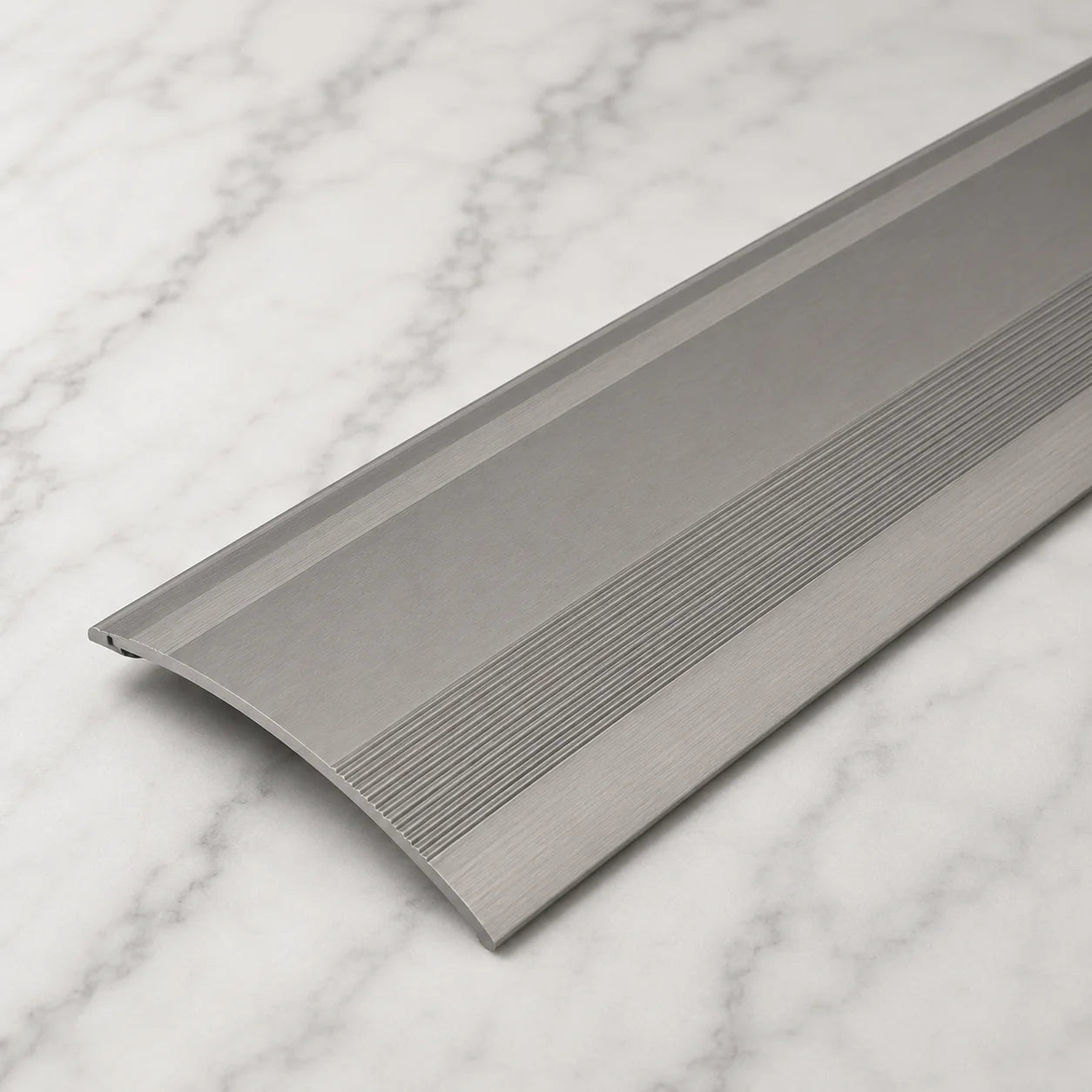 61mm Door Threshold Ramp Profile Self-Adhesive in Inox color
