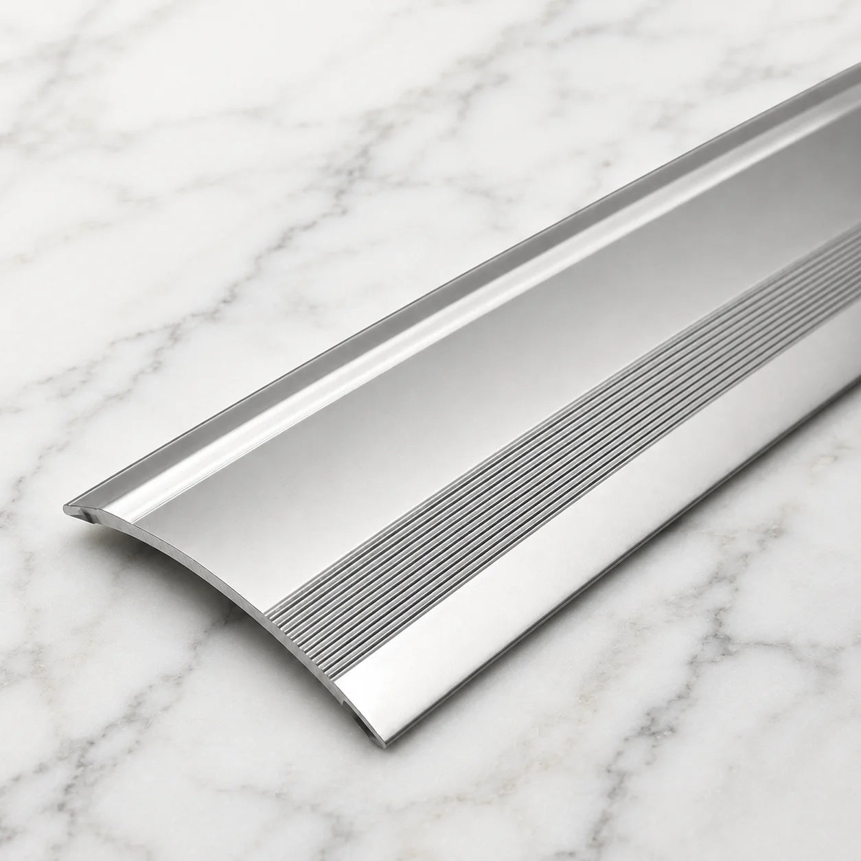61mm Door Threshold Ramp Profile Self-Adhesive in silver color