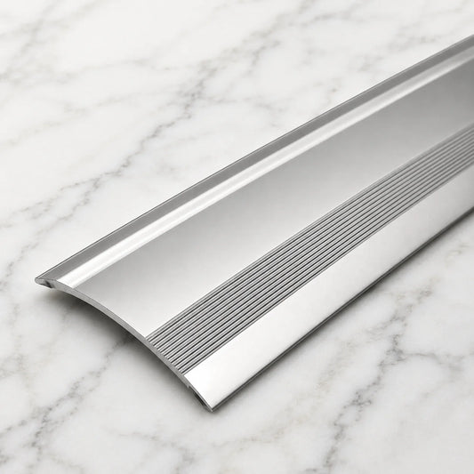 61mm Door Threshold Ramp Profile Self-Adhesive in silver color