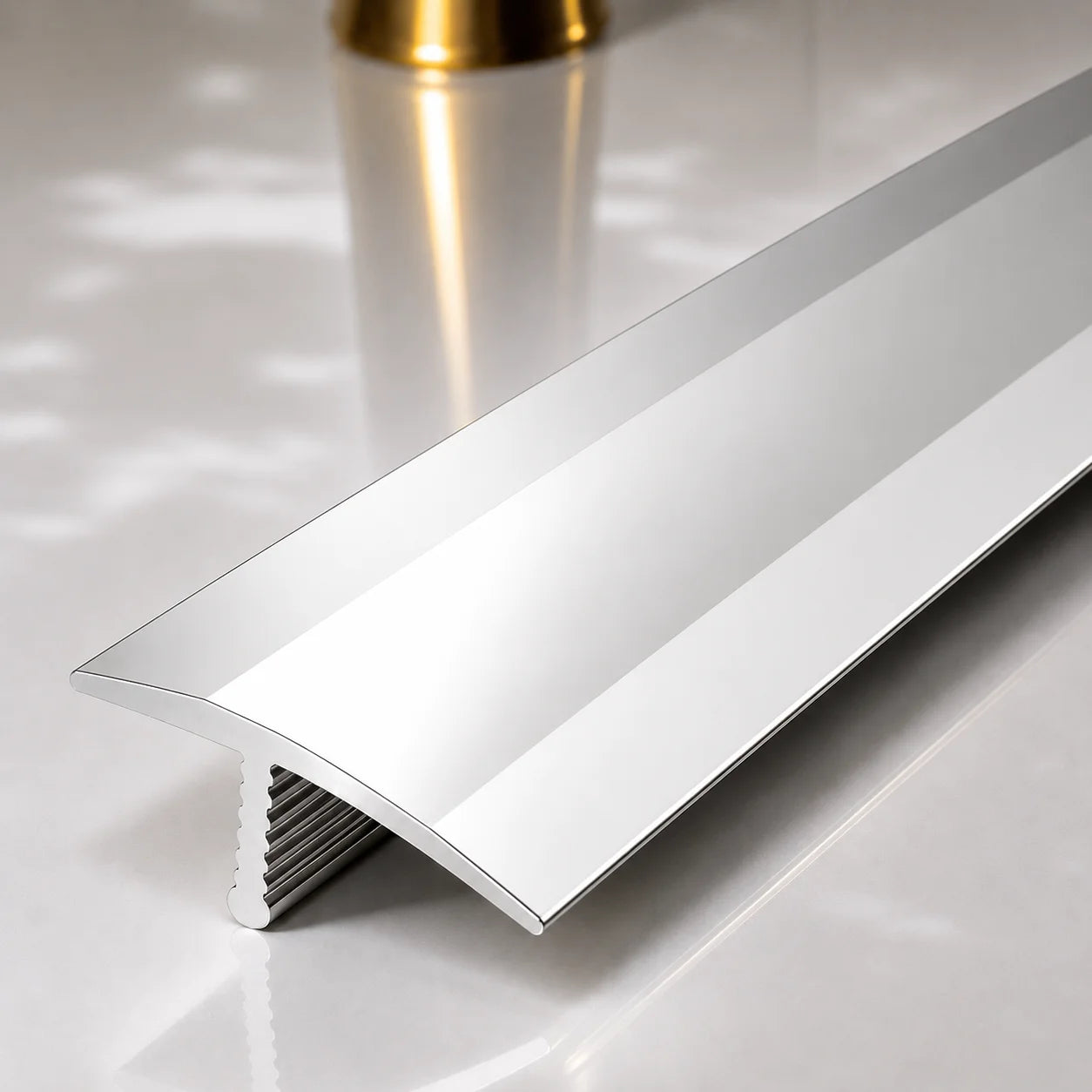 13mm Anodised Aluminium T Bar Tile Transition Profile electro polished