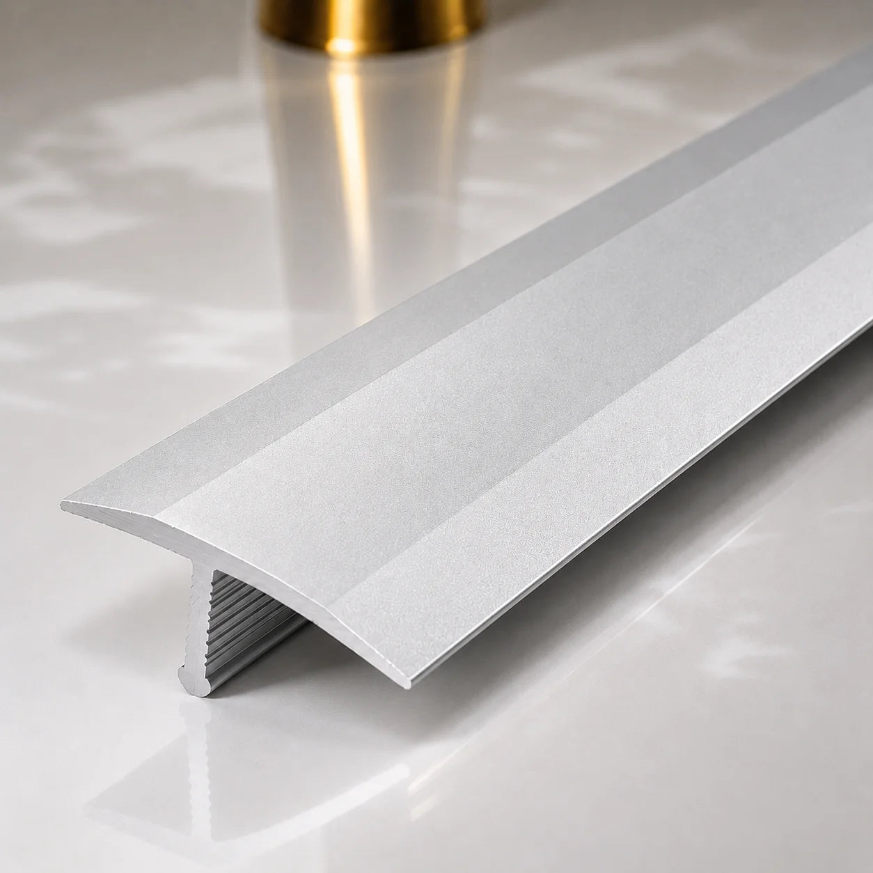 13mm Anodised Aluminium T Bar Tile Transition Profile silver