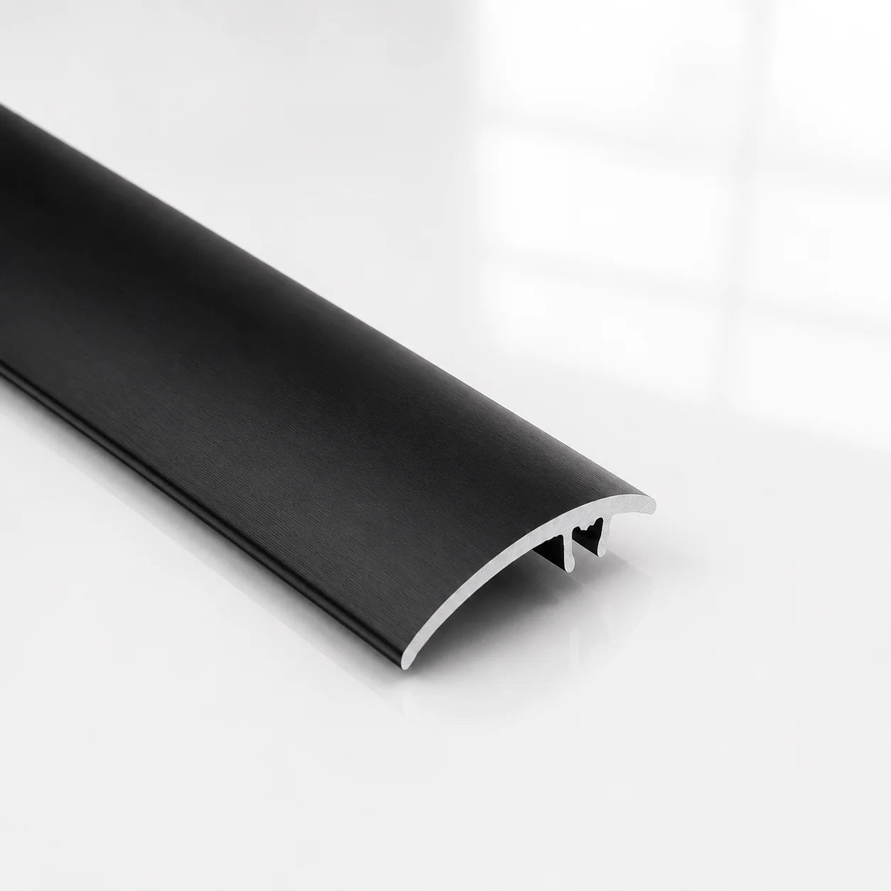 50mm Anodised Aluminium Door Threshold Strip in black color