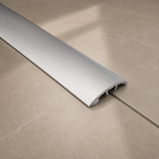 Anodised Aluminium Door Threshold Strip in silver color