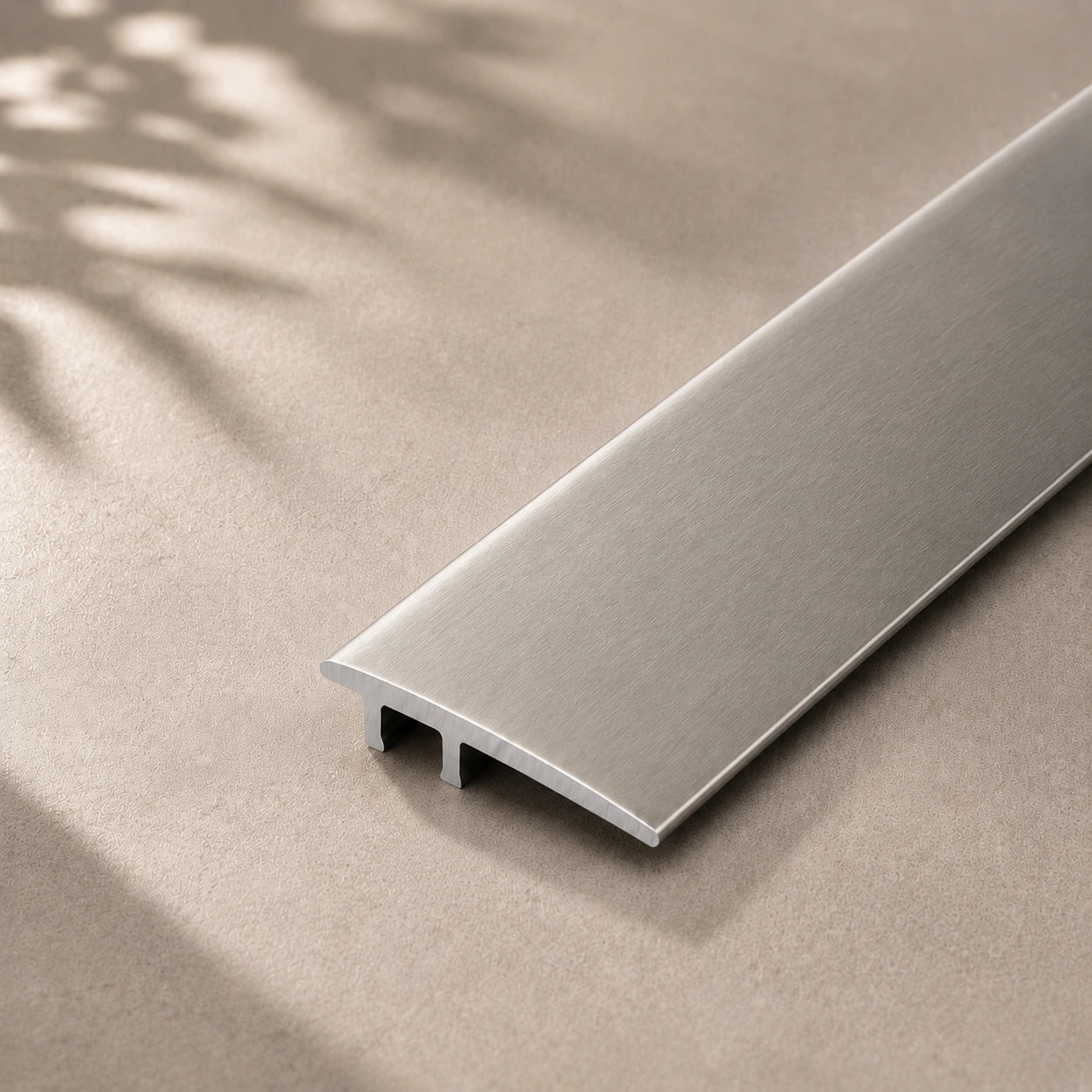 36mm Flat Anodised Aluminium Door Threshold Strip for LVT in Inox color