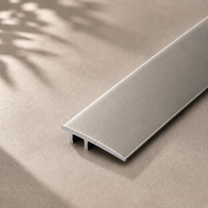36mm Flat Anodised Aluminium Door Threshold Strip for LVT in Inox color