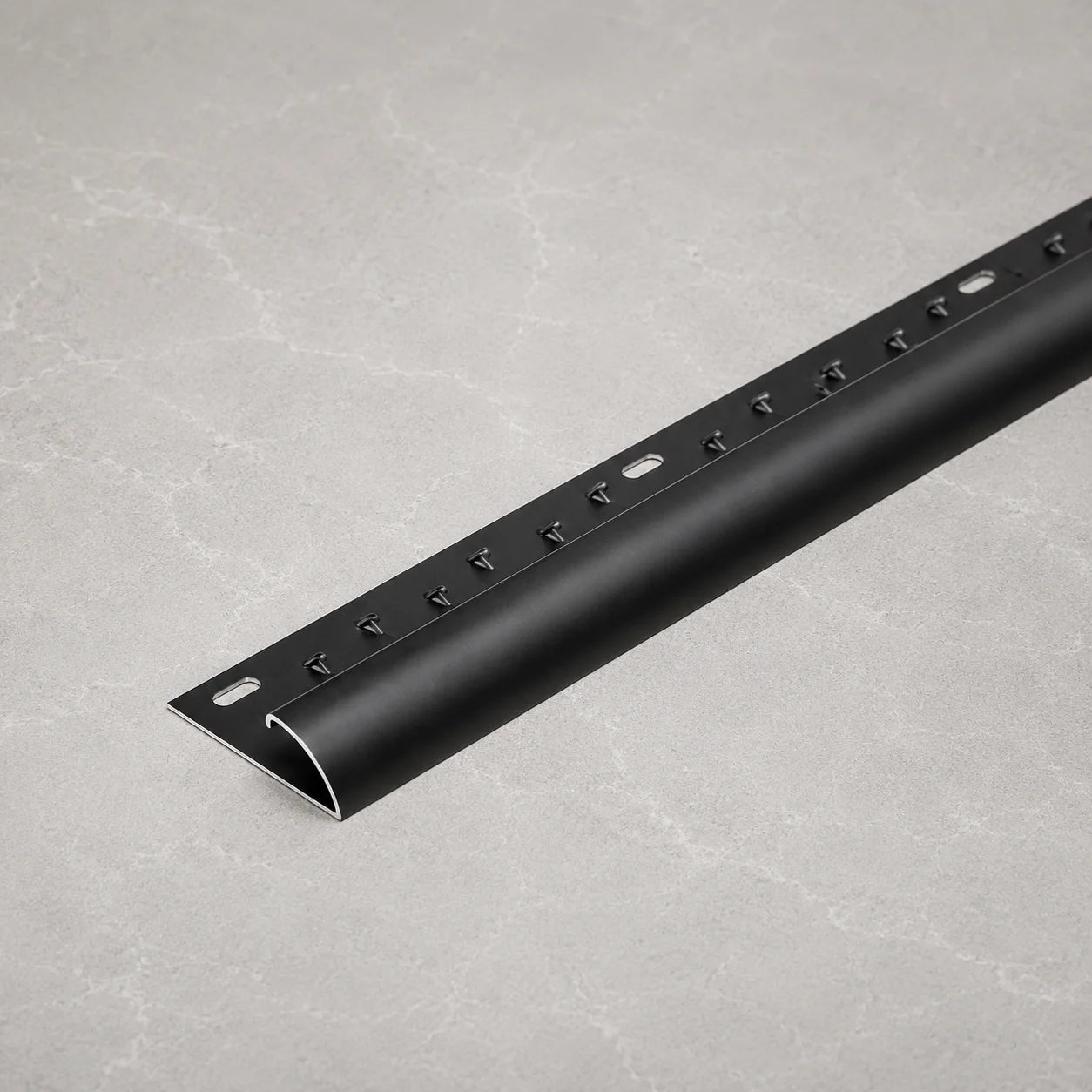 35.5mm Aluminium Single Edge Carpet Trim – 1m In Black Color