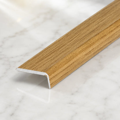 25x10mm Self-Adhesive Aluminium Floor Edge Trim Strip Antique Oak