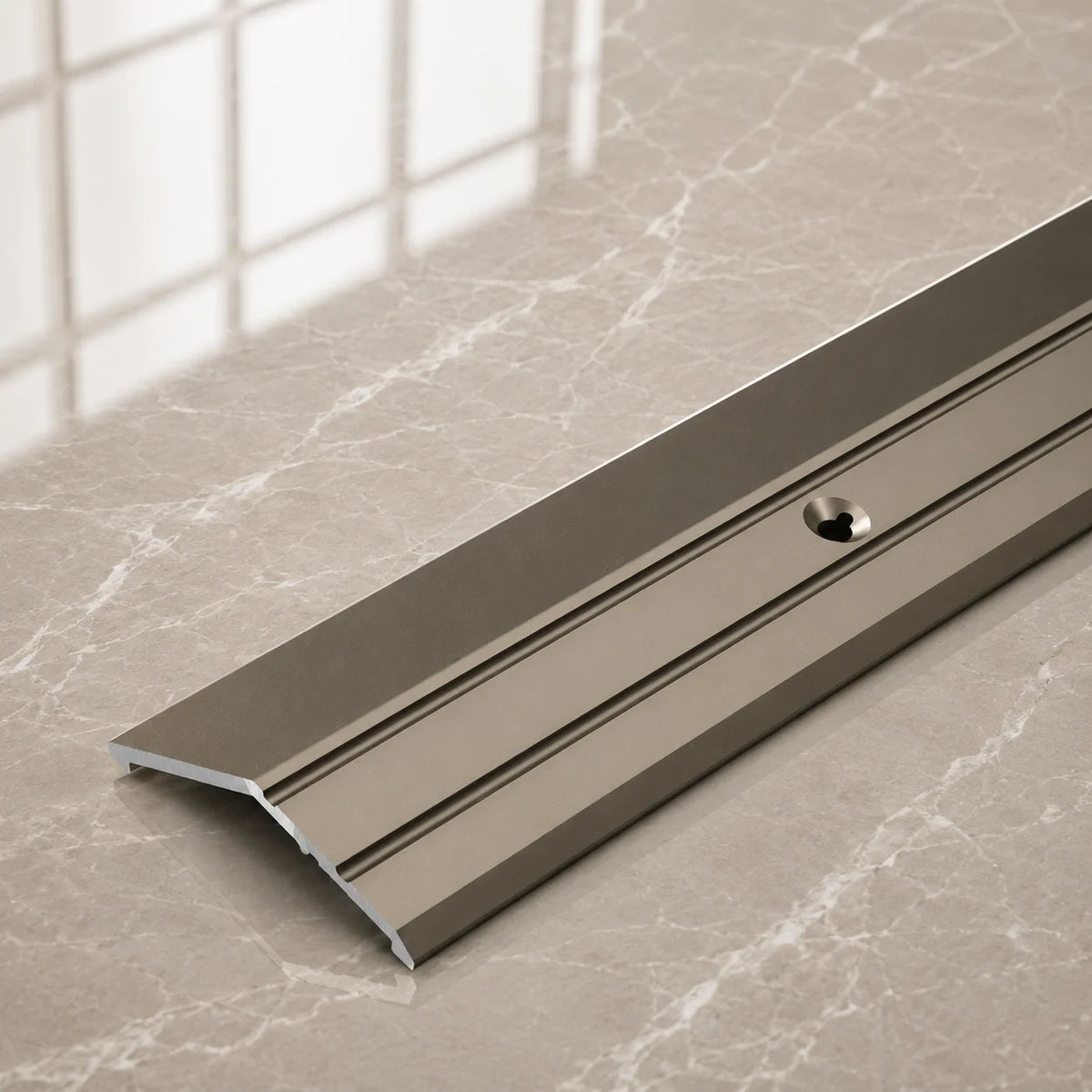 Aluminium Door Threshold Ramp Strip 45 MM x 1 M & 2 M Length Anodised LPS16 In Champagne Color 