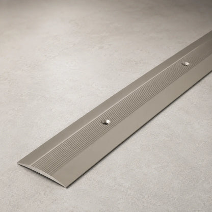 Aluminium Door Threshold Strip 38 MM x 1 M & 2 M Length Carpet to Lamnate Anodised Screw-Fix In Champagne Color 