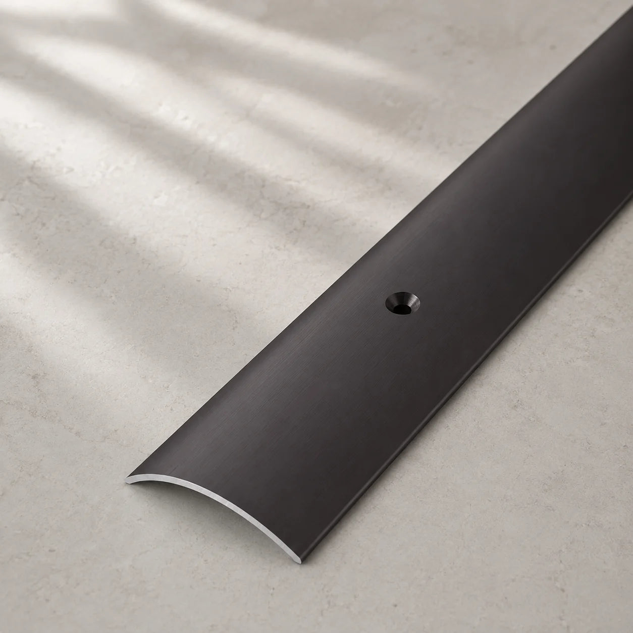 Aluminium Door Threshold Strip 40 MM x 1 M & 2 M Length Anodised Trim LPO40 In Dark Brown Color