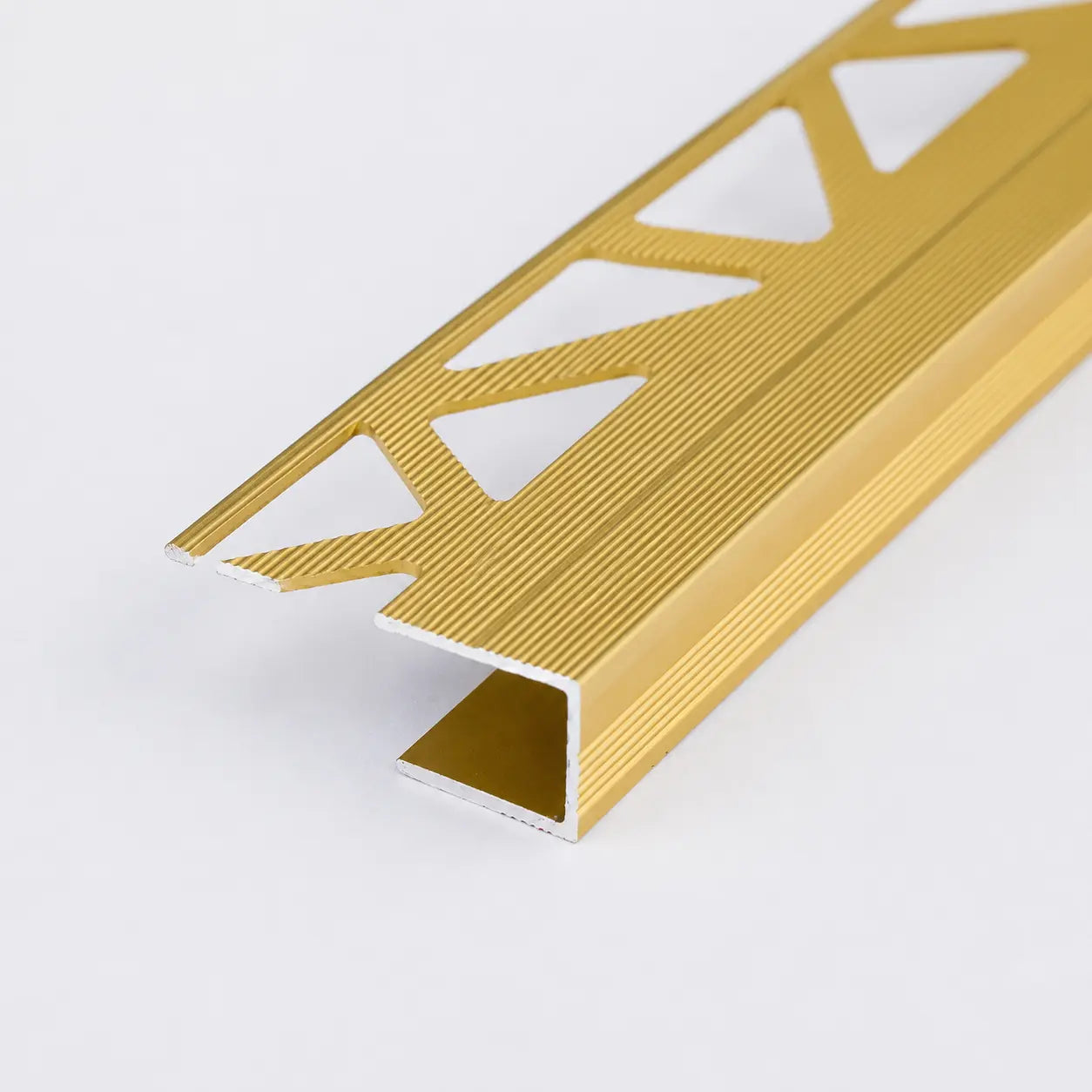8mm Anodised Aluminium Stop Edge Trim 1m In Gold Color