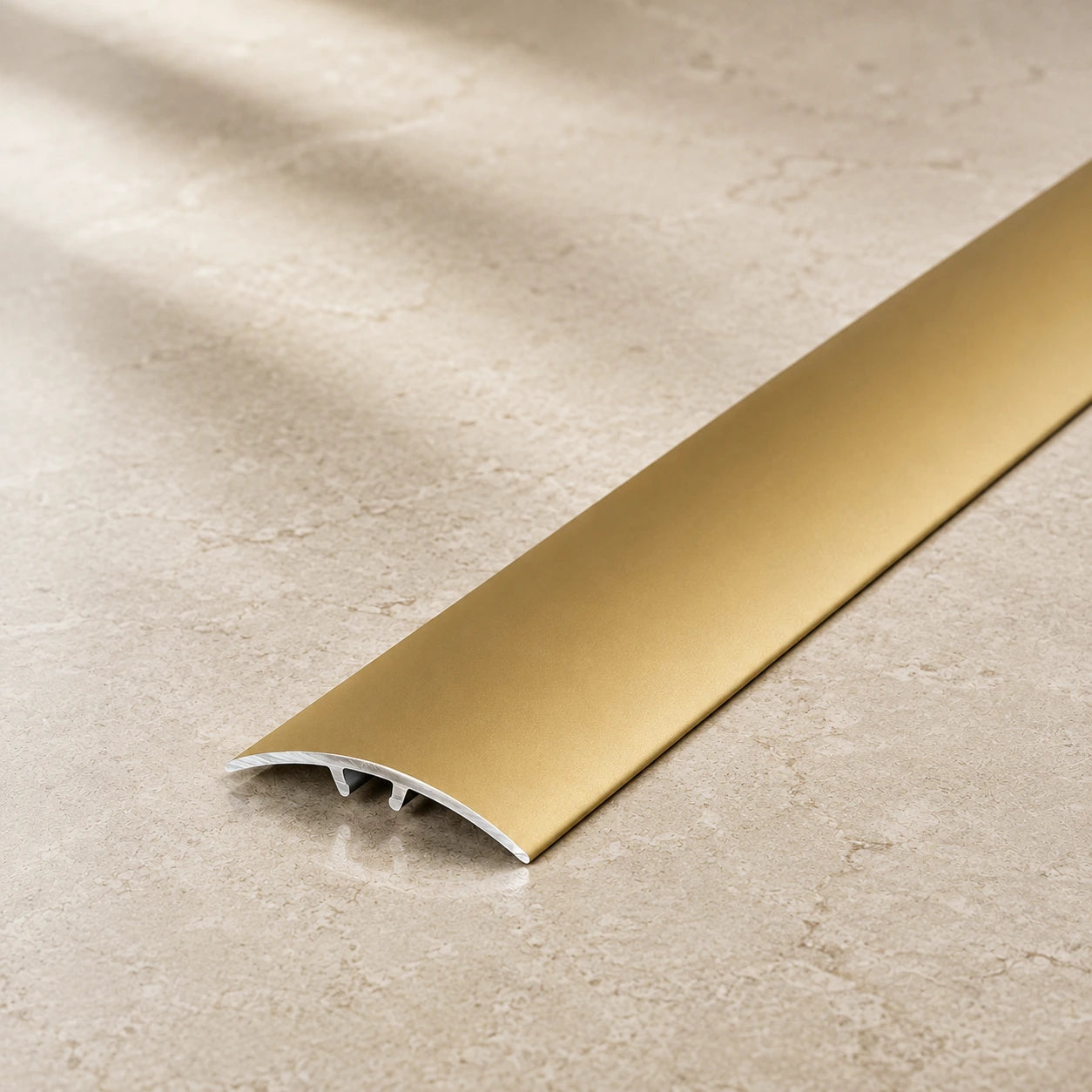 Aluminium Door Threshold Strip 30 MM 40 MM 50 MM x 930 MM Length Anodised Push-In Transition In Gold Color 