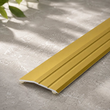 Aluminium Ramp Door Threshold Strip 900 MM Length Self-Adhesive Anodised Door Floor Bar Edge Trim IP11/S In Gold Color 