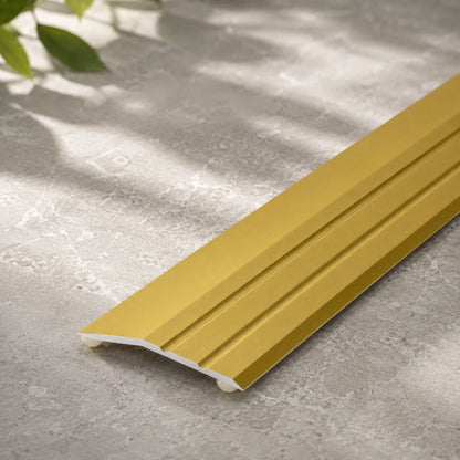 Aluminium Ramp Door Threshold Strip 900 MM Length Self-Adhesive Anodised Door Floor Bar Edge Trim IP11/S In Gold Color 