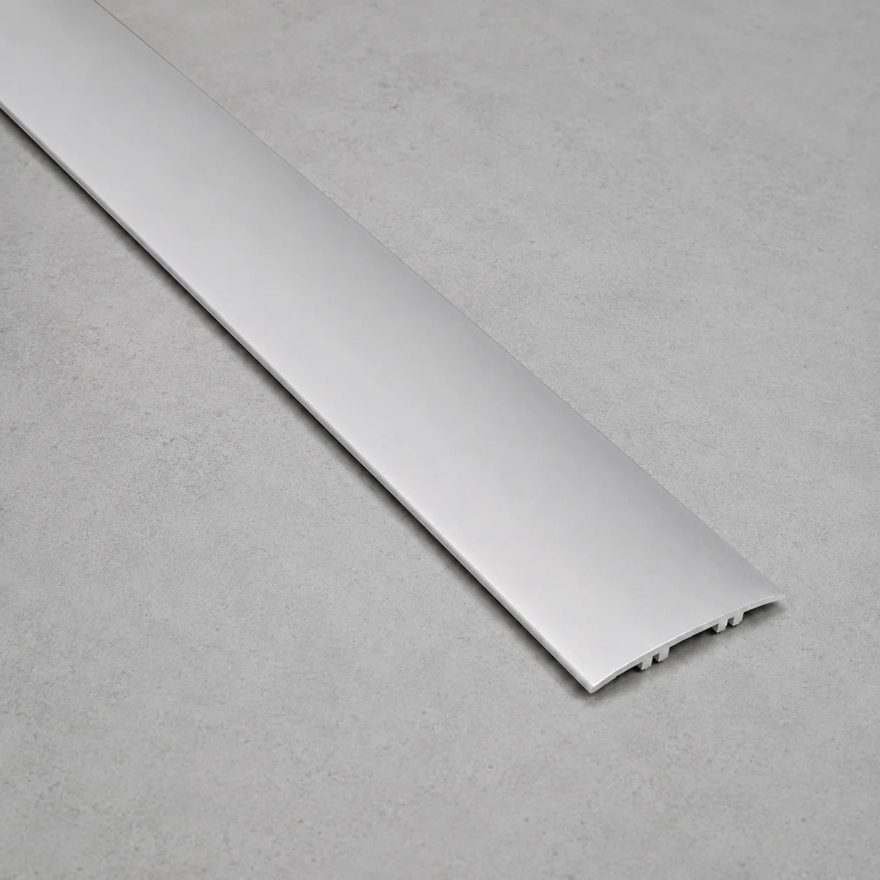 60mm Heavy-Duty Self-Adhesive Aluminium Floor Strip 2.7m In Anodised Aluminium Color