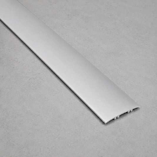 60mm Heavy-Duty Self-Adhesive Aluminium Floor Strip 2.7m In Anodised Aluminium Color