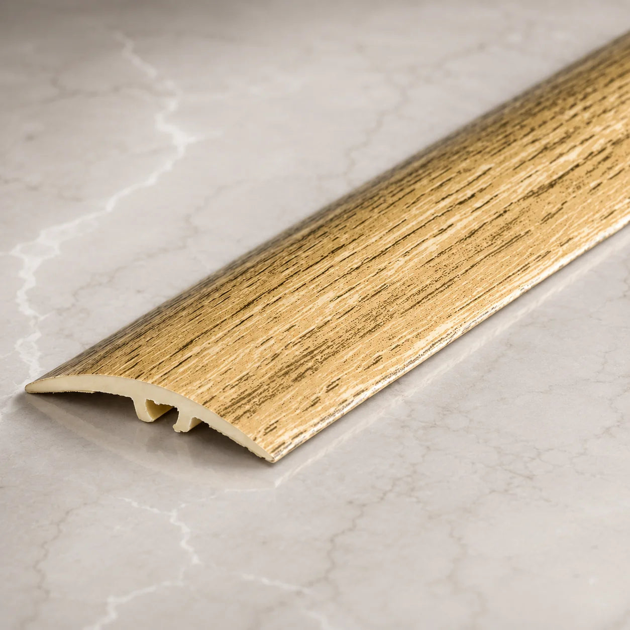 30mm Self Adhesive uPVC Wood Effect Door Threshold Strip Light Oak