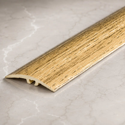 30mm Self Adhesive uPVC Wood Effect Door Threshold Strip Light Oak