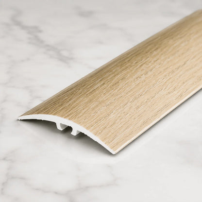 40mm uPVC Wood Effect Door Threshold Strip – 900mm In Light Oak Color