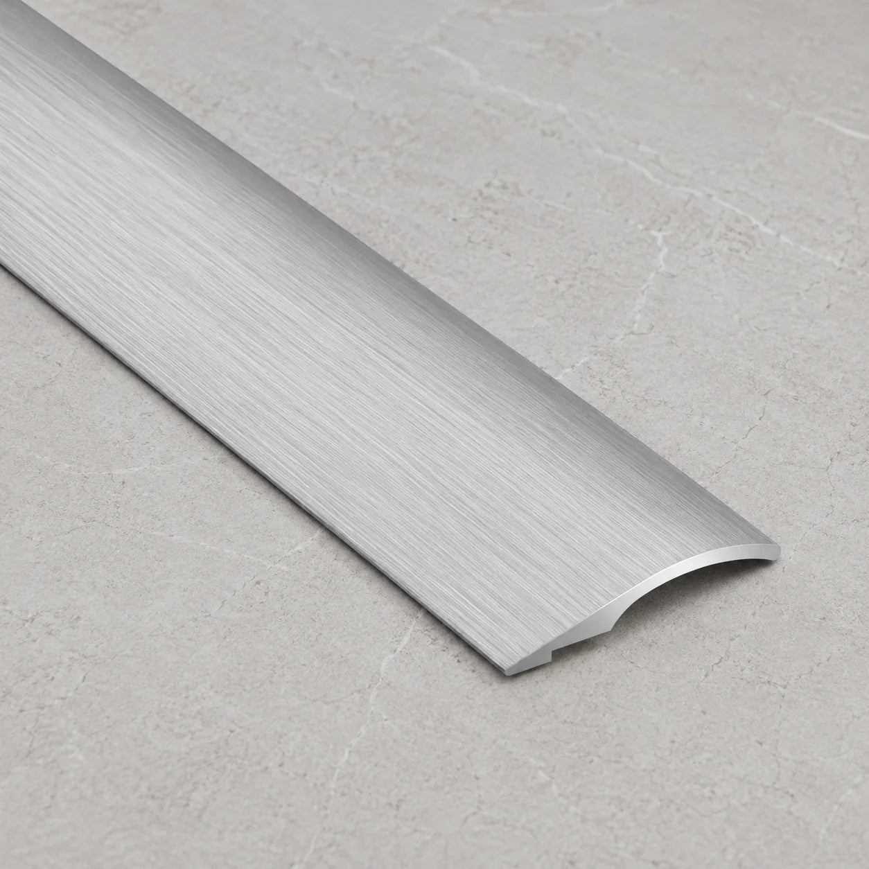 26mm Self-Adhesive Anodised Aluminium Threshold Ramp In Brushed Silver Color 