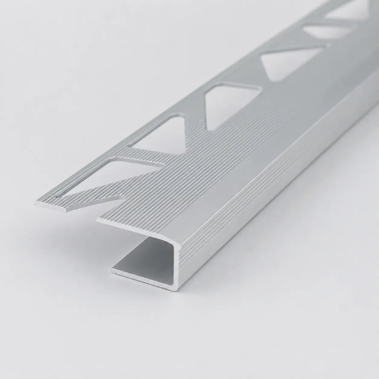 8mm Anodised Aluminium Stop Edge Trim 1m In Silver Color 