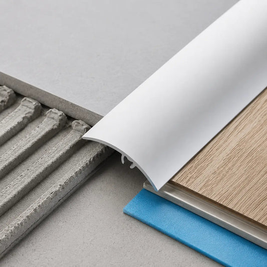 Self-Adhesive Aluminium Door Threshold Strip 30mm x 930mm in Silver Color 