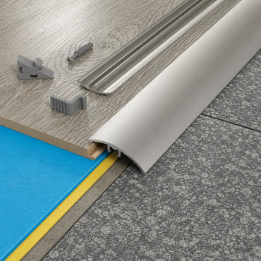 Self-Adhesive Aluminium Door Threshold Strip 30mm x 930mm In Silver Color 