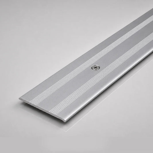 35mm Anodised Aluminium Flat Door Threshold Profile in silver color 