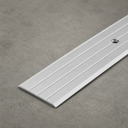 Aluminium Door Threshold Strip 40 MM x 1 M & 2 M Length Anodised Flat Transition In Silver Color 