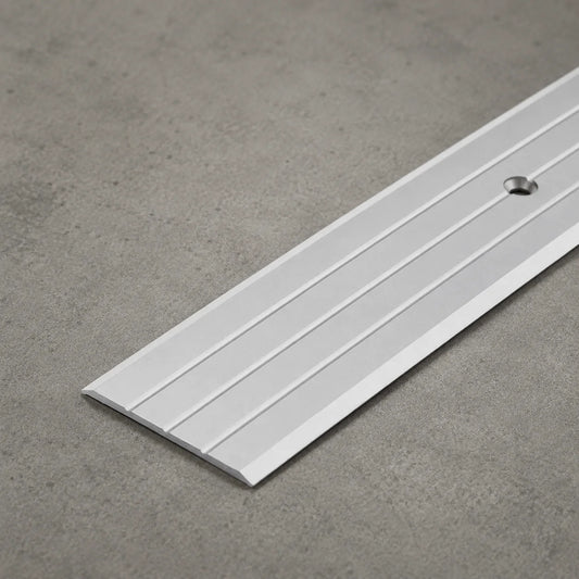 Aluminium Door Threshold Strip 40 MM x 1 M & 2 M Length Anodised Flat Transition In Silver Color 