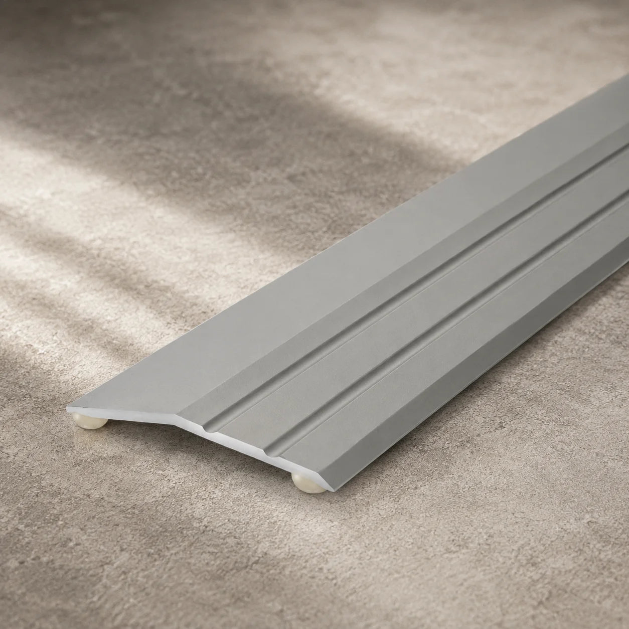 Aluminium Ramp Door Threshold Strip 900 MM Length Self-Adhesive Anodised Door Floor Bar Edge Trim IP11/S In Silver Color 