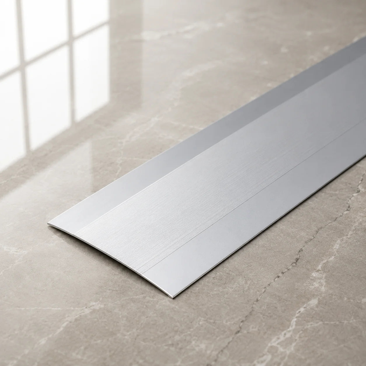 Self Adhesive Aluminium Door Threshold Strip 100 MM x 930 MM Length - DT100K In Silver Color 