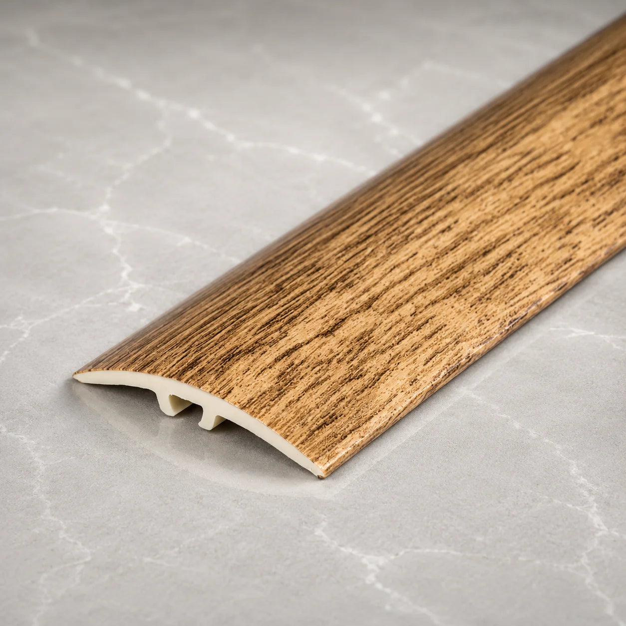 30mm Self Adhesive uPVC Wood Effect Door Threshold Strip Smaoked Oak